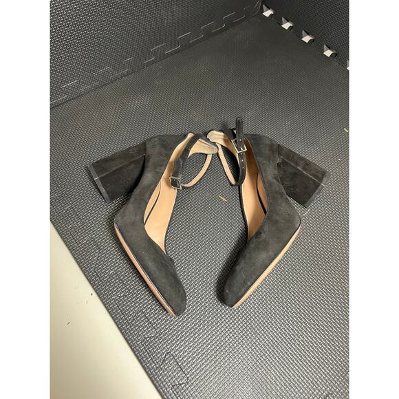 Lewit Made In Italy Womens Black Suede Block Heel Size 39.5 - Picture 5 of 8